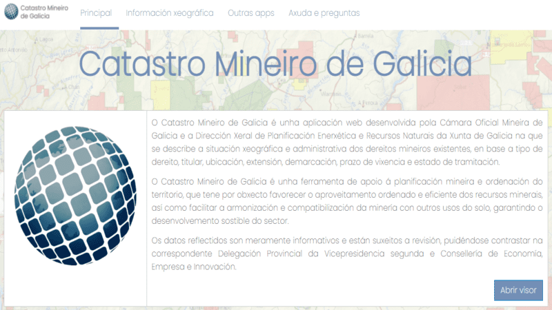 Web catastro minero